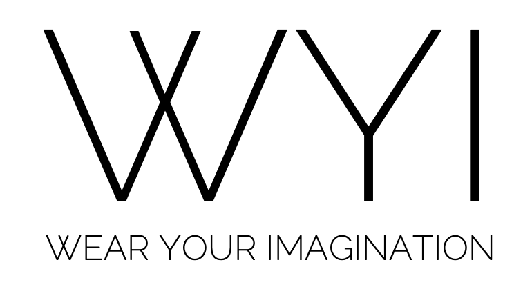 Buchstabenfolge W-Y-I. Logo von wear your imagination.